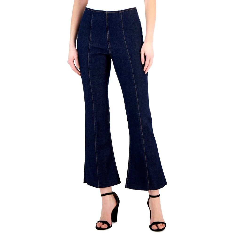 INC International Concepts Dark Blue Flare Jeans